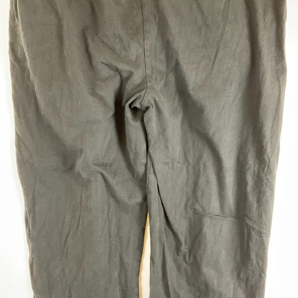 Tommy Bahama Lounge Pants XL Black Drawstring Waist Pockets Wide Leg - Picture 8 of 10